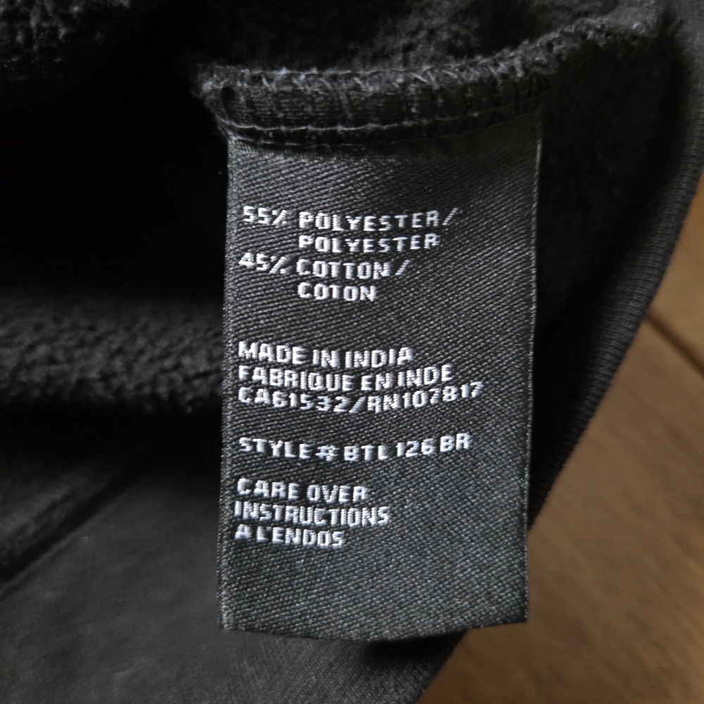 BRUNETTE The Label Black Graphic Hoodie Size S/M - Picture 6 of 8